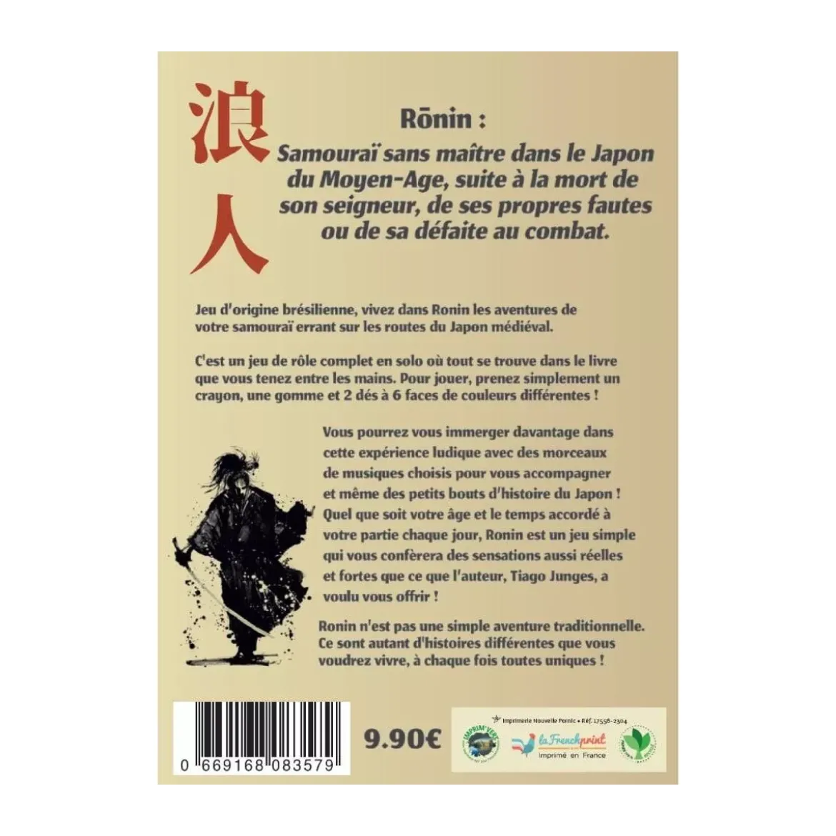 Ronin JDR - Le Jeu de Rôle Solo