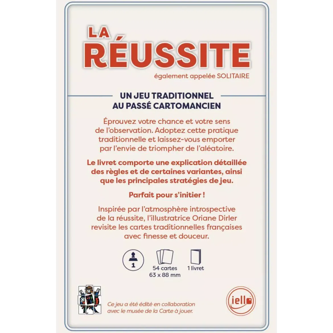 Réussite : Oriane Dirler - Cartes Traditionnelles Iello