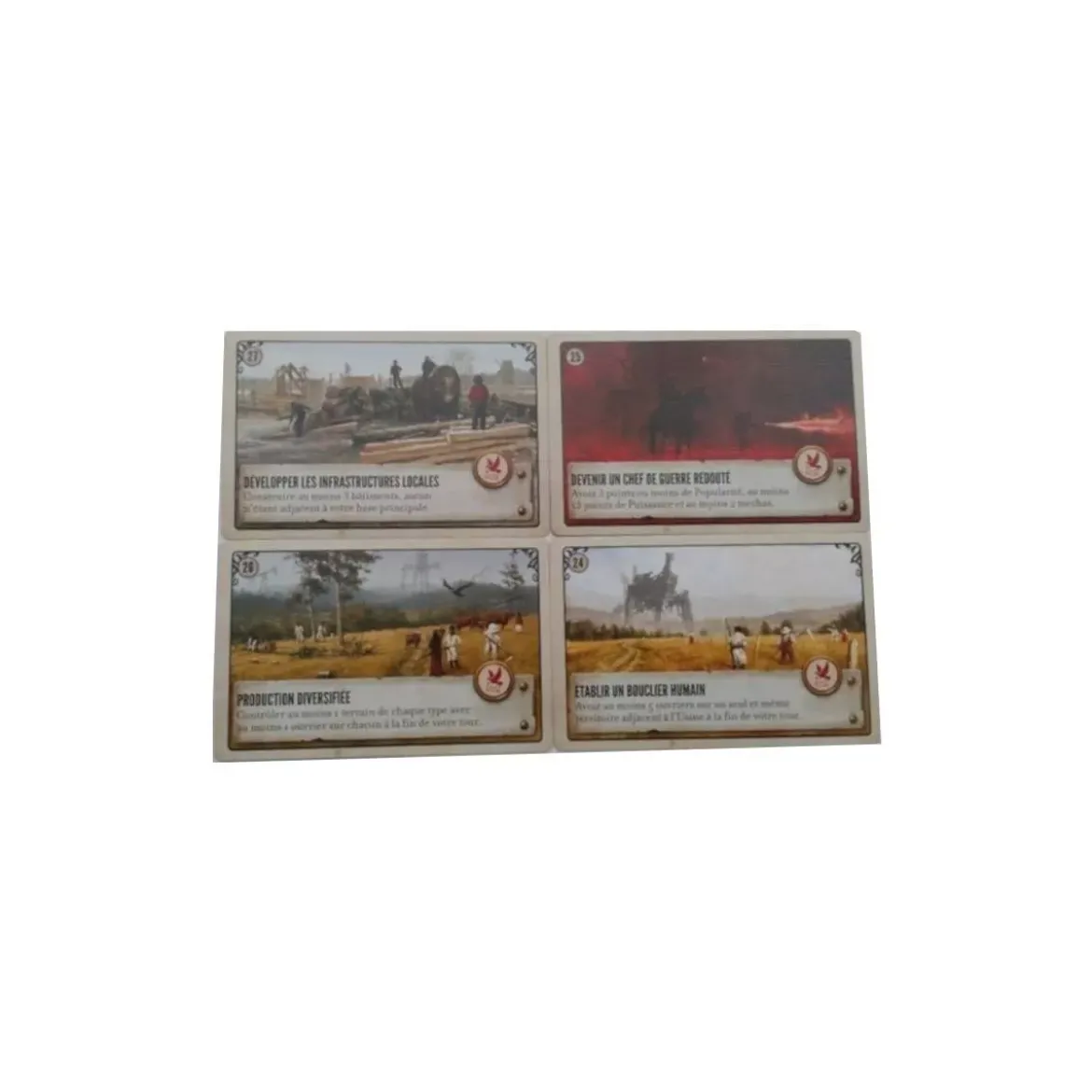 Scythe : Cartes Objectifs 24-27 - Extension