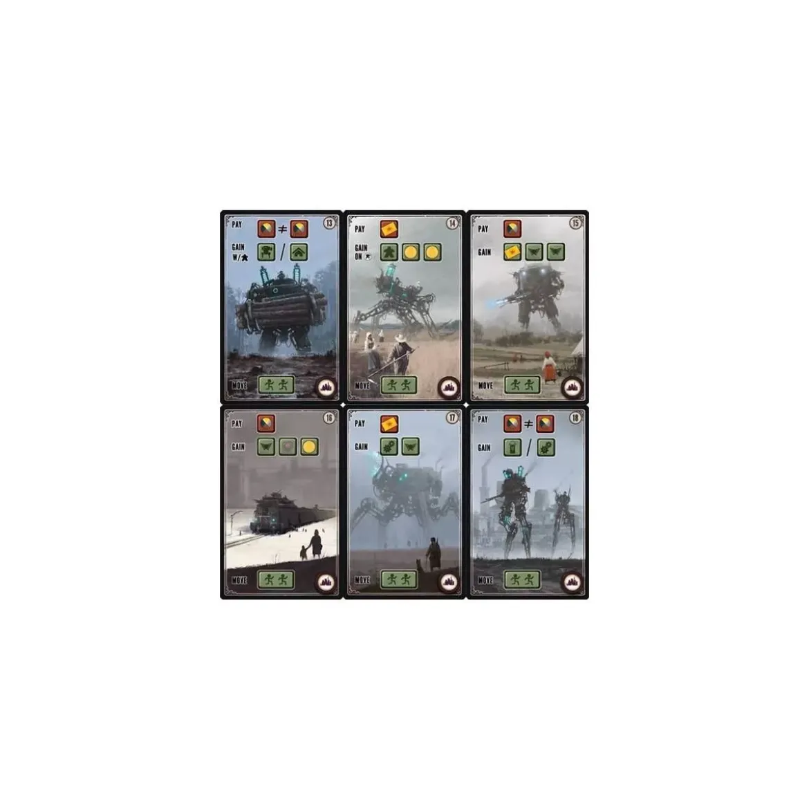 Scythe : Cartes Usine 13-18 - Extension