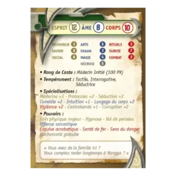 Shaan Renaissance : Cartes Personnages