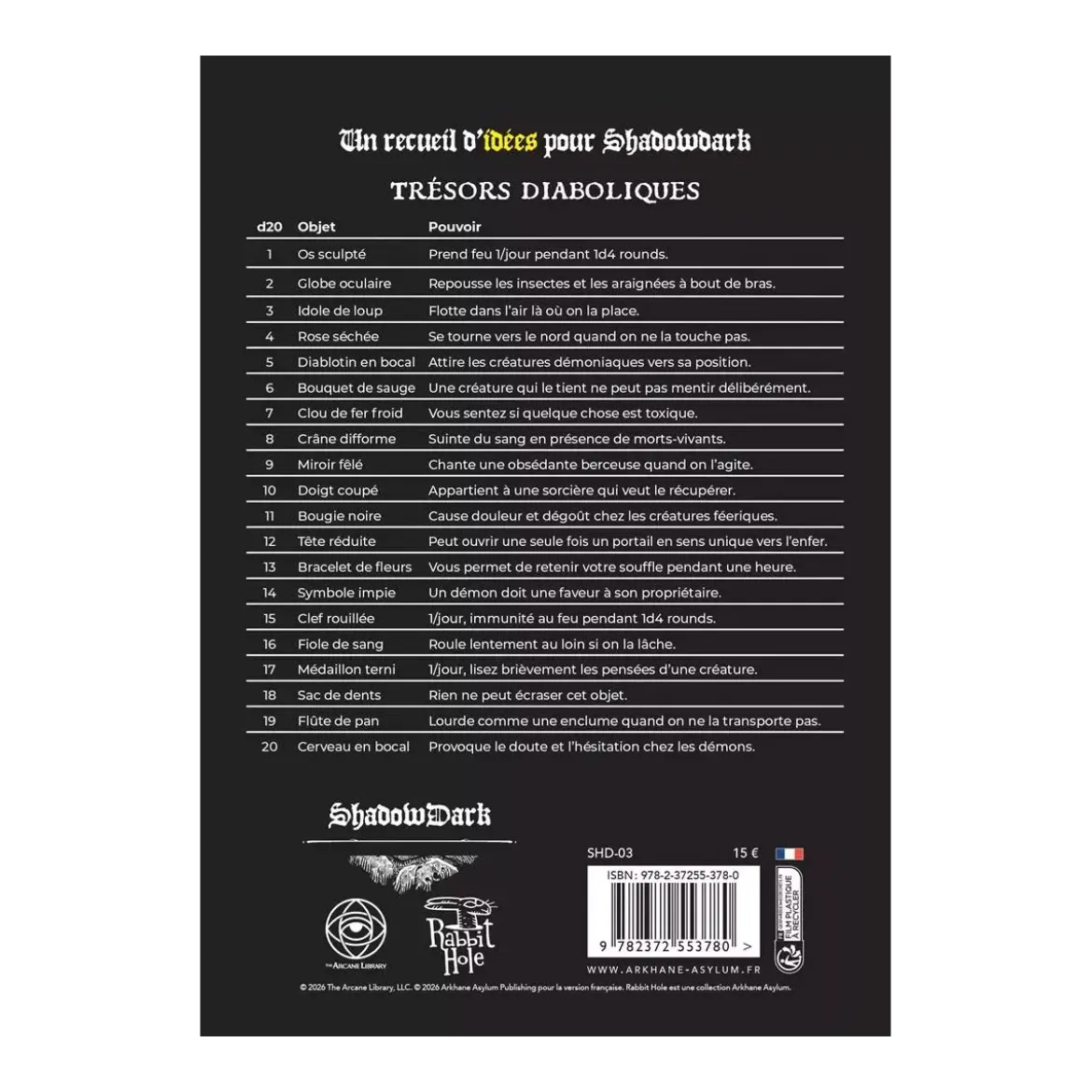 Shadowdark : Cursed Scroll Volume 1 : Diablerie !