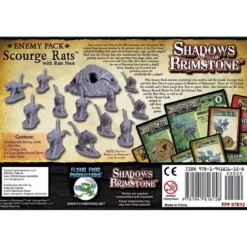 Shadows of Brimstone : Scourge Rats with Rat Nest - Enemy Pack - Version Anglaise