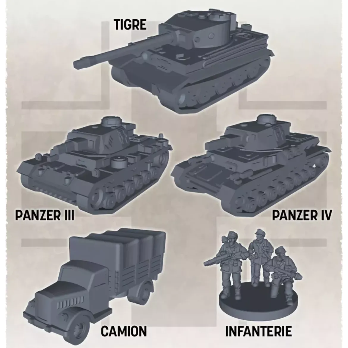 Sherman Solitaire - Figurines