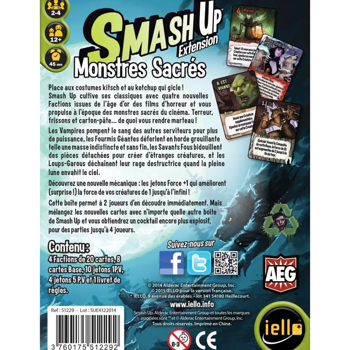 Smash Up : Monstres Sacrés - Extension