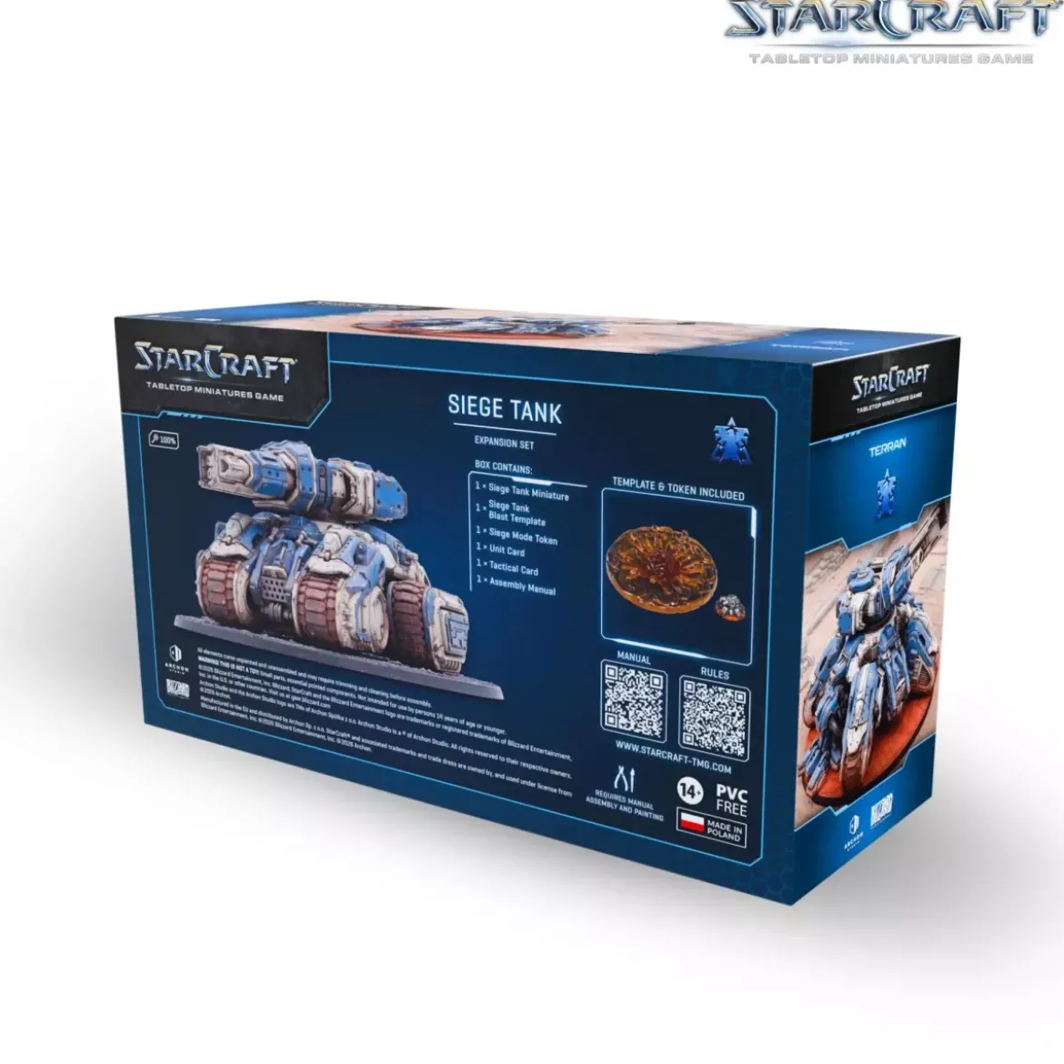 StarCraft - Tabletop Miniatures Game - Siege Tank - Terran Expansion Set - Version Anglaise
