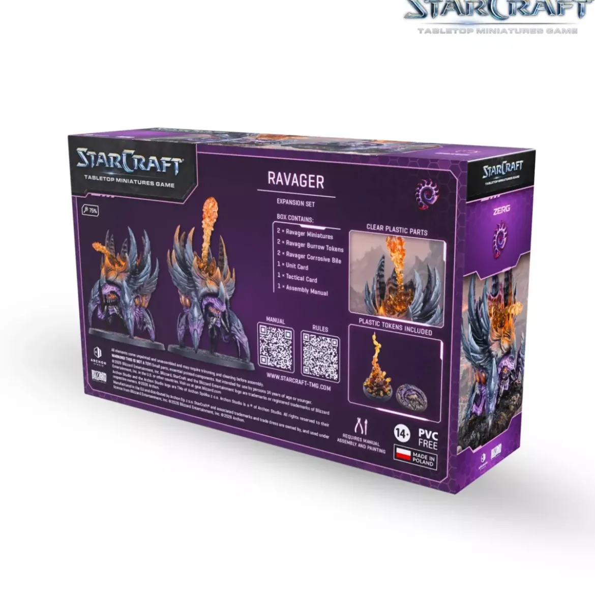 StarCraft - Tabletop Miniatures Game - Ravager - Zerg Expansion Set - Version Anglaise