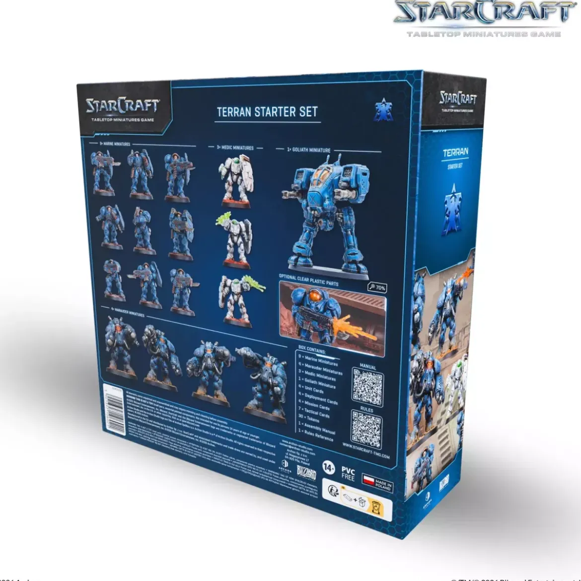 StarCraft - Tabletop Miniatures Game : Terran Starter Set - Version Anglaise