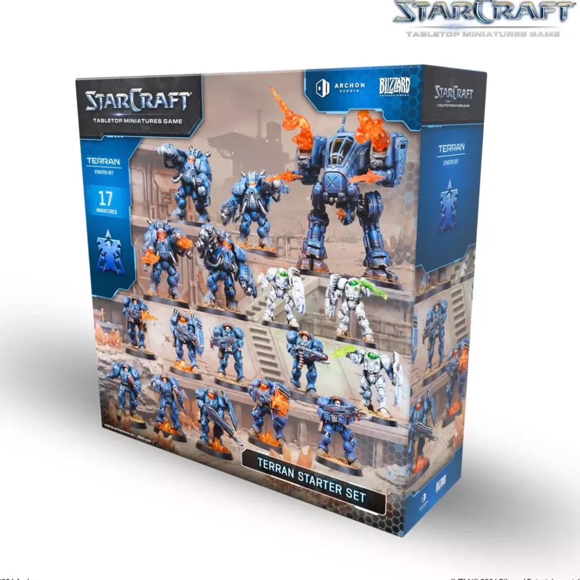 StarCraft - Tabletop Miniatures Game : Terran Starter Set - Version Anglaise
