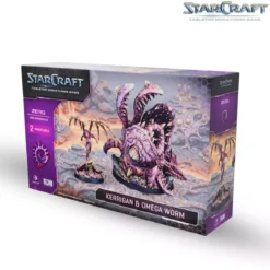 StarCraft - Tabletop Miniatures Game - Kerrigan & Omega Worm - Zerg Hero Expansion Set - Version Anglaise