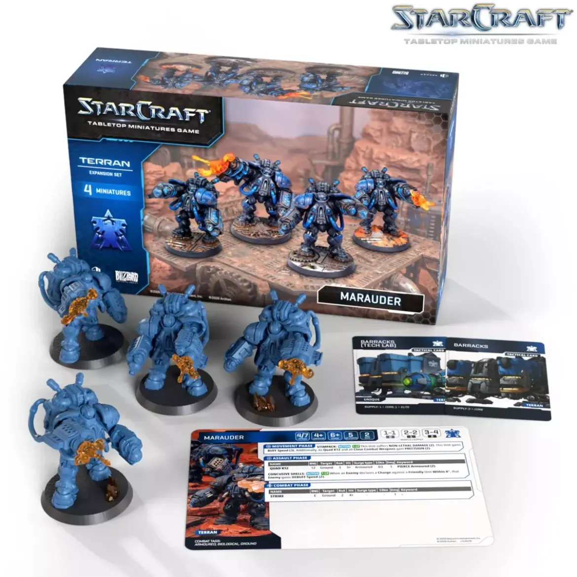 StarCraft - Tabletop Miniatures Game - Marauder - Terran Expansion Set - Version Anglaise