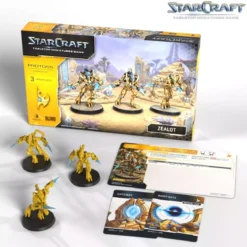 StarCraft - Tabletop Miniatures Game - Zealot - Protoss Expansion Set - Version Anglaise