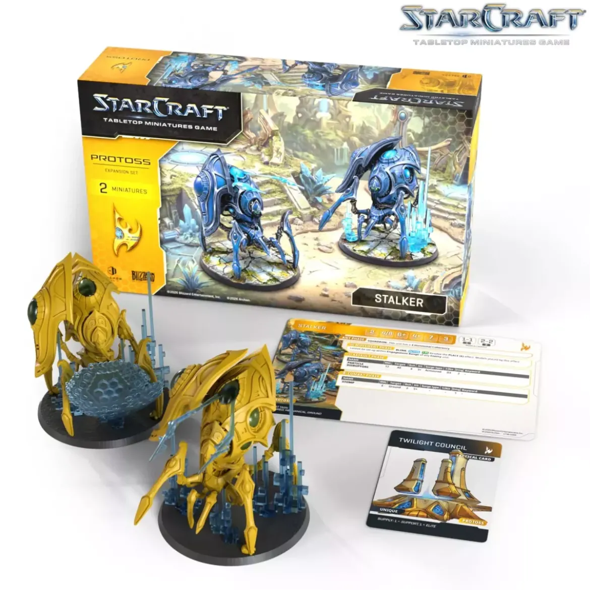 StarCraft - Tabletop Miniatures Game - Stalker - Protoss Expansion Set - Version Anglaise