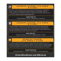 Star Wars : Légion - Cassian Andor, Jyn Erso & K-2SO - Extension Commandant / Agent
