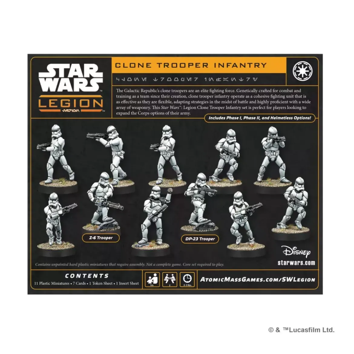 Star Wars : Légion - Clone Trooper Infantry - Extension d'Unité