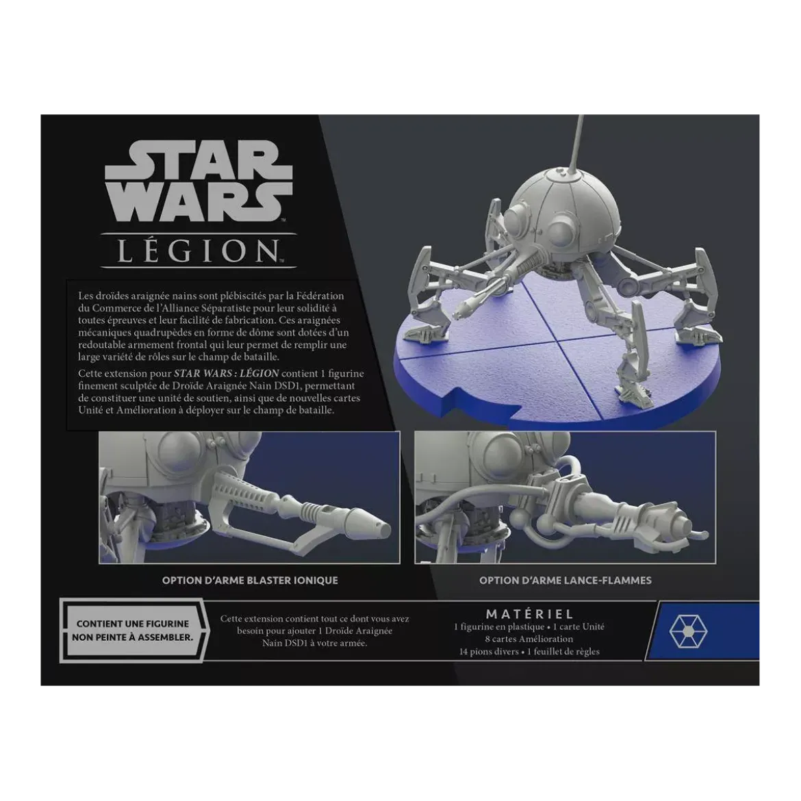 Star Wars : Légion - Droïde Araignée Nain DSD1 - Extension d'Unité