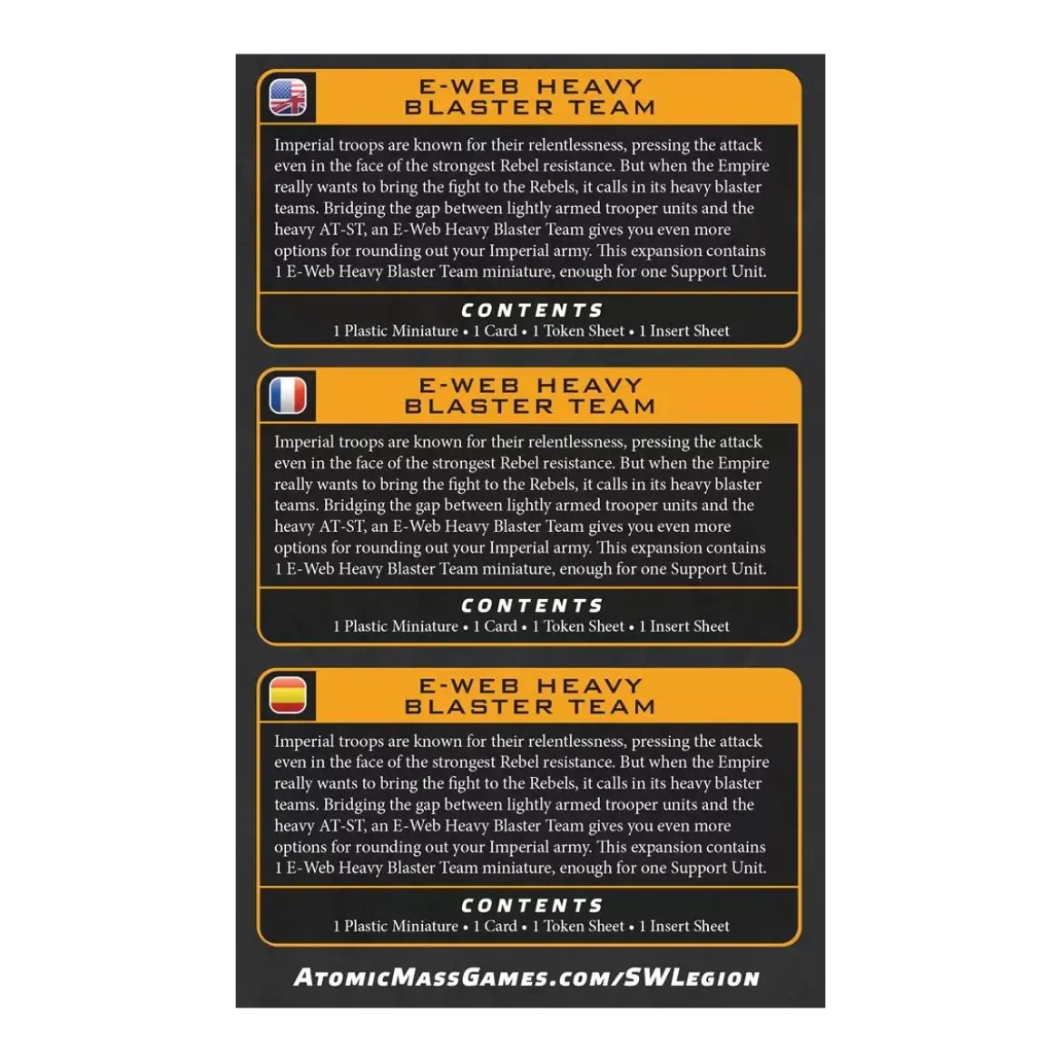 Star Wars : Légion - E-Web Heavy Blaster Team (Reissue) - Extension d'Unité