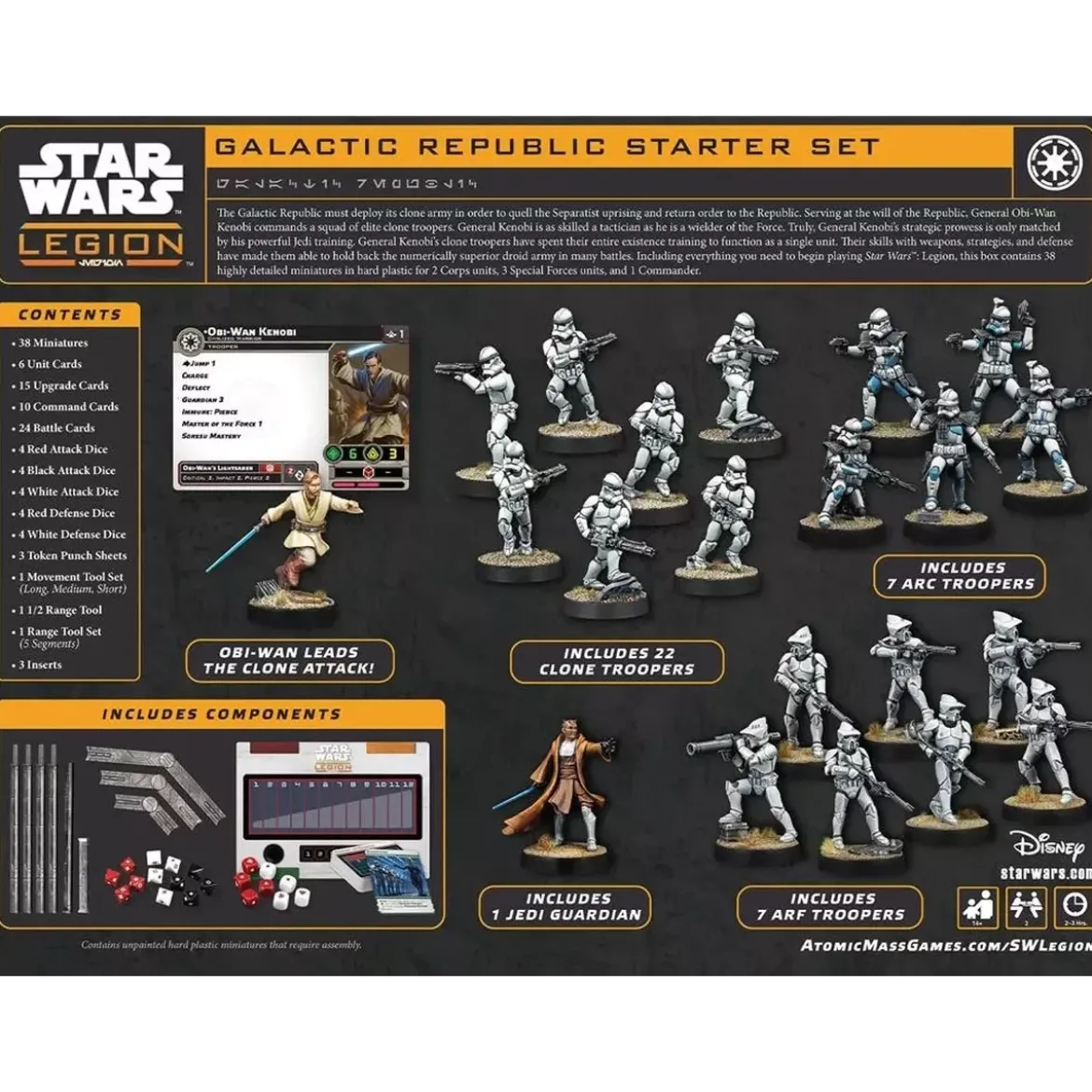 Star Wars : Légion - Galactic Republic Starter Set - Boîte de Base