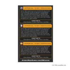 Star Wars : Légion - Imperial High Command - Extension Commandant