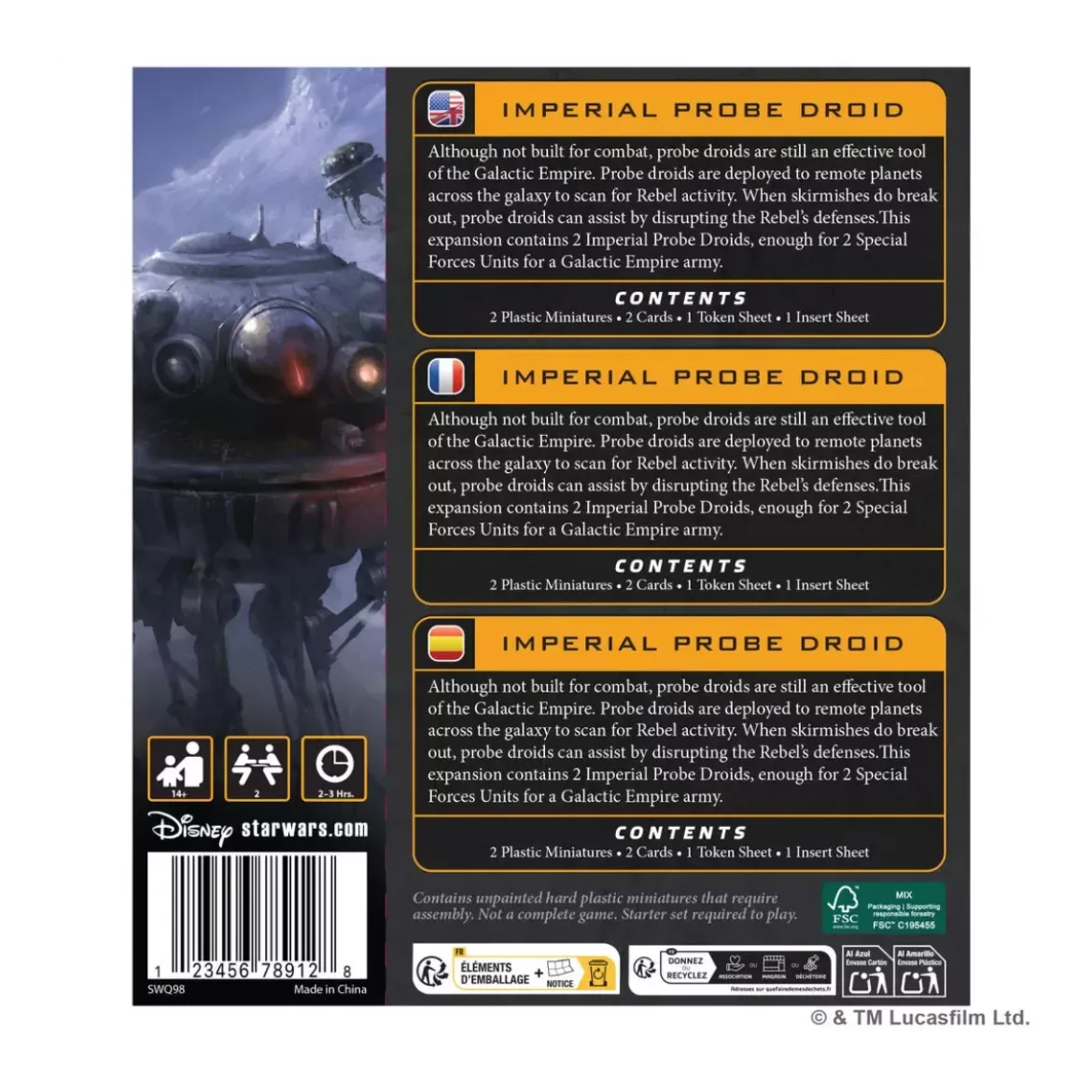 Star Wars : Légion - Imperial Probe Droid - Extension d'Unité
