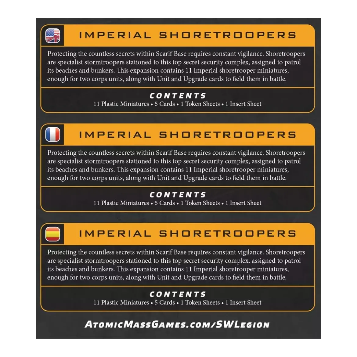 Star Wars : Légion - Imperial Shoretroopers (Reissue) - Extension d'Unité