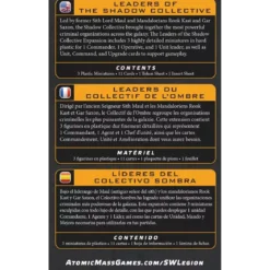 Star Wars : Légion - Leaders of the Shadow Collective​​ (Reissue) - Extension Commandant/Agent