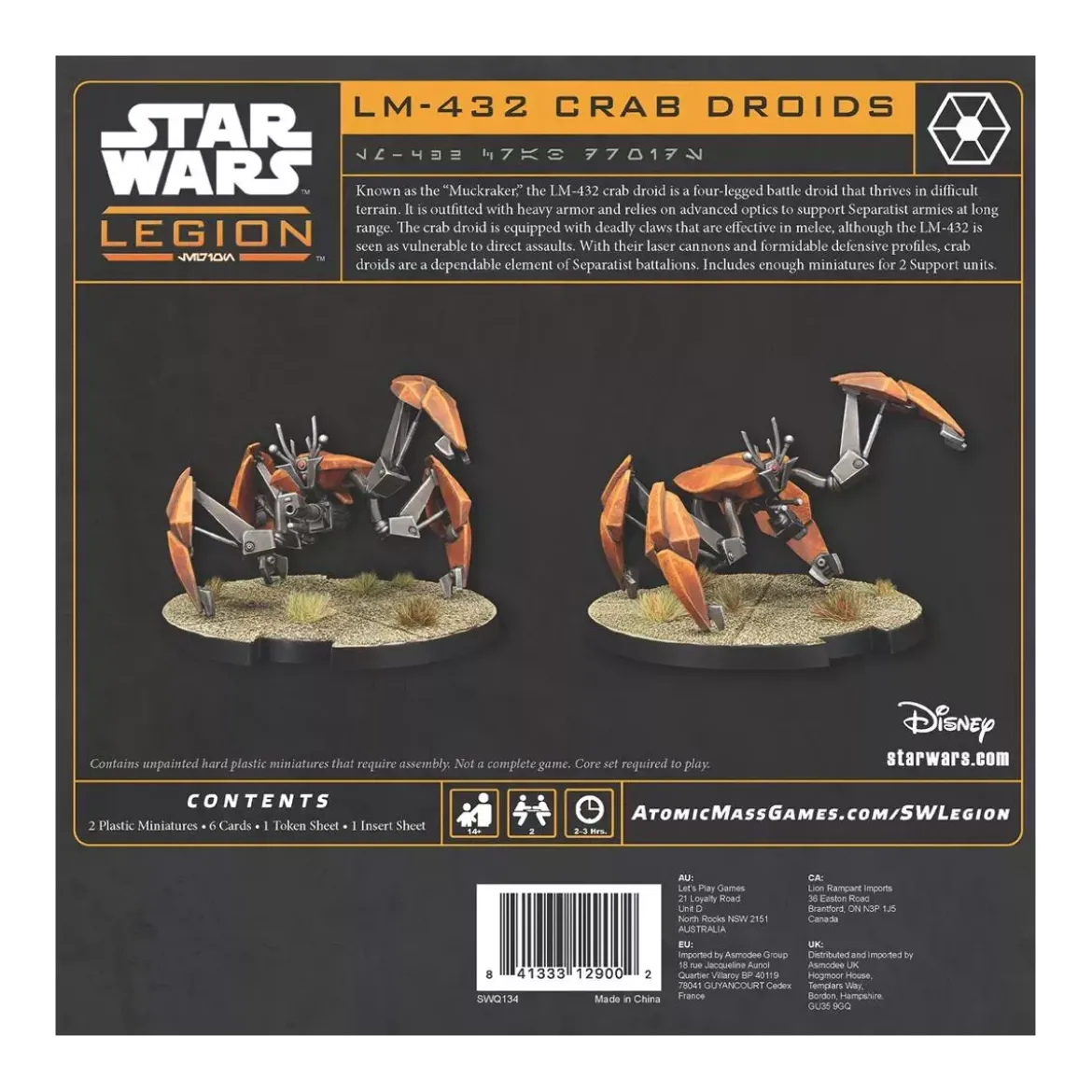 Star Wars : Légion - LM-432 Crab Droids - Extension d'Unité