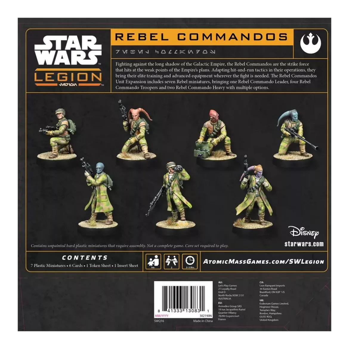 Star Wars : Légion - Rebel Commandos (Resculpt) - Extension d'Unité