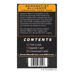 Star Wars : Légion - Separatist Alliance - Command Card Pack