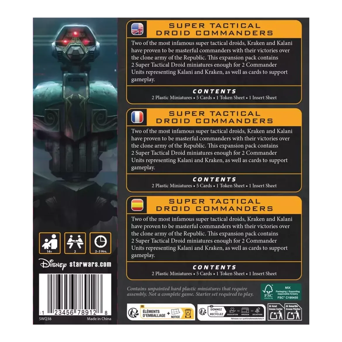 Star Wars : Légion - Super Tactical Droid Commanders (Reissue) - Extension Commandant / Agent