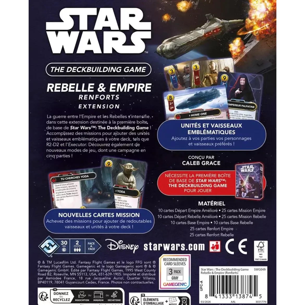 Star Wars - The Deck Building Game : Rebelle & Empire - Renforts - Extension