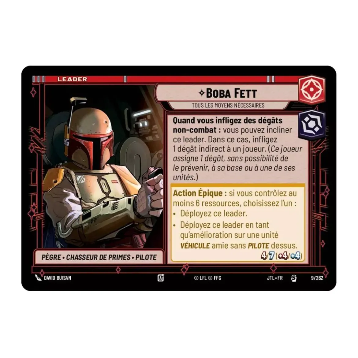 Star Wars Unlimited - Passage en Vitesse Lumière : Deck de Démarrage Boba Fett