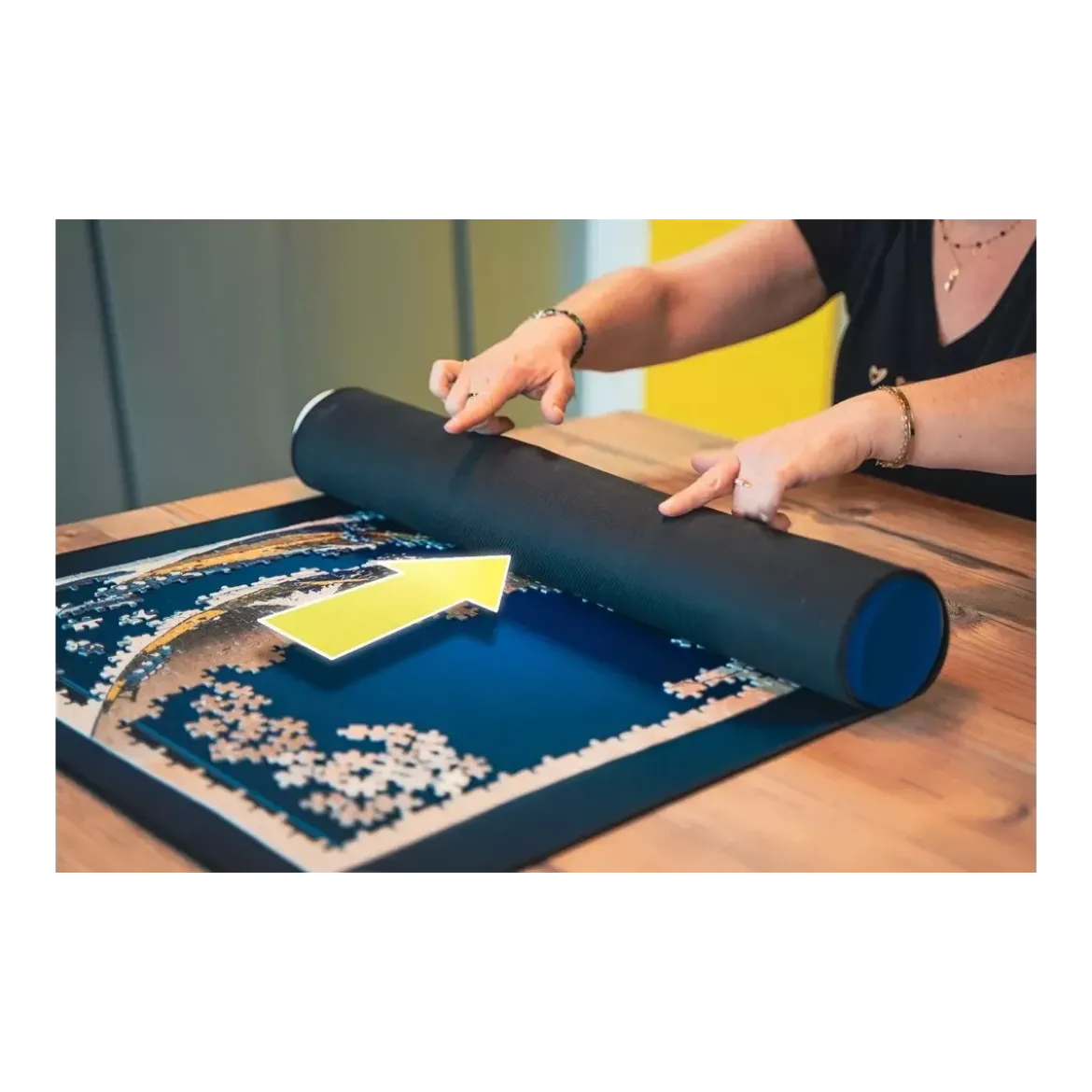 Tapis Puzzle Neoprene 90cm - Accessoire pour puzzle