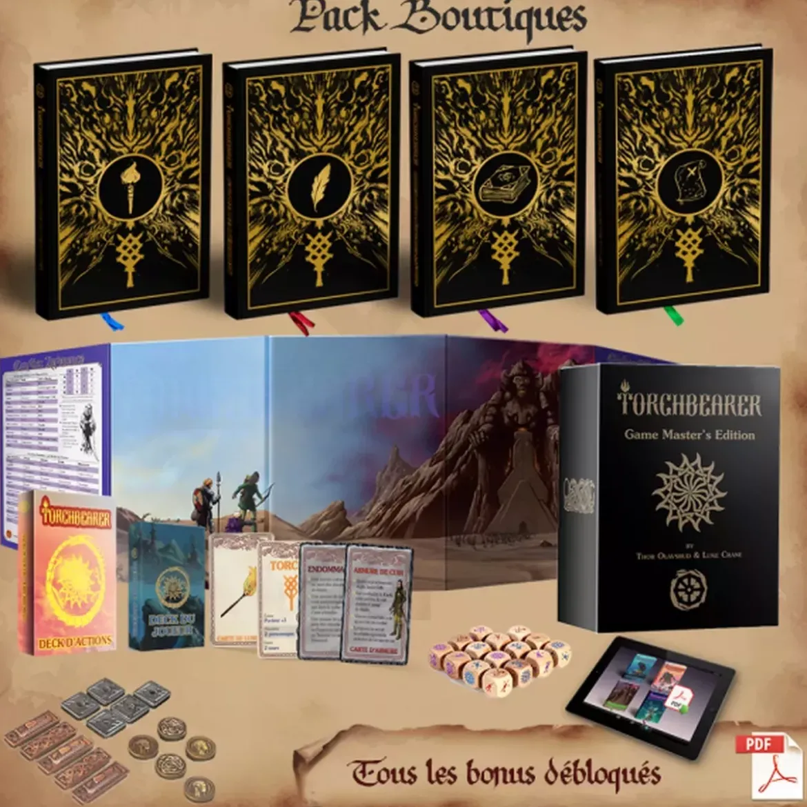 Torchbearer Deuxième Édition - Pack Intégrale Collector Numérotée