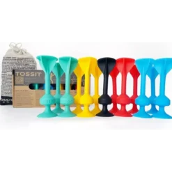 Tossit Pack Famille : Rouge - Cyan - Bleu - Jaune
