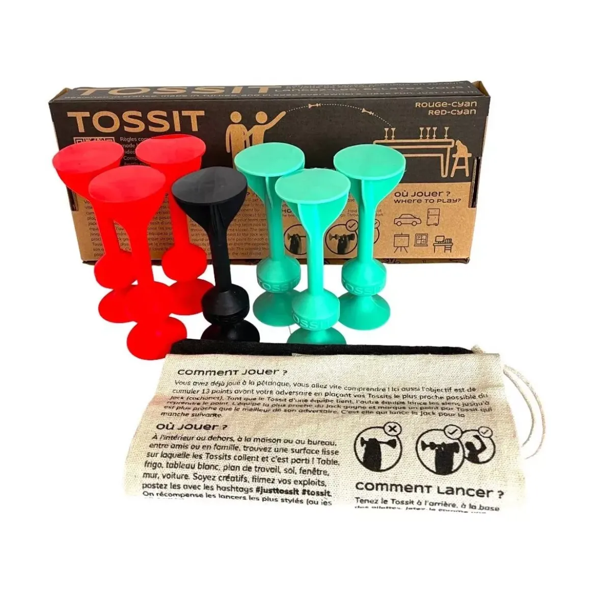 Tossit : Rouge - Cyan