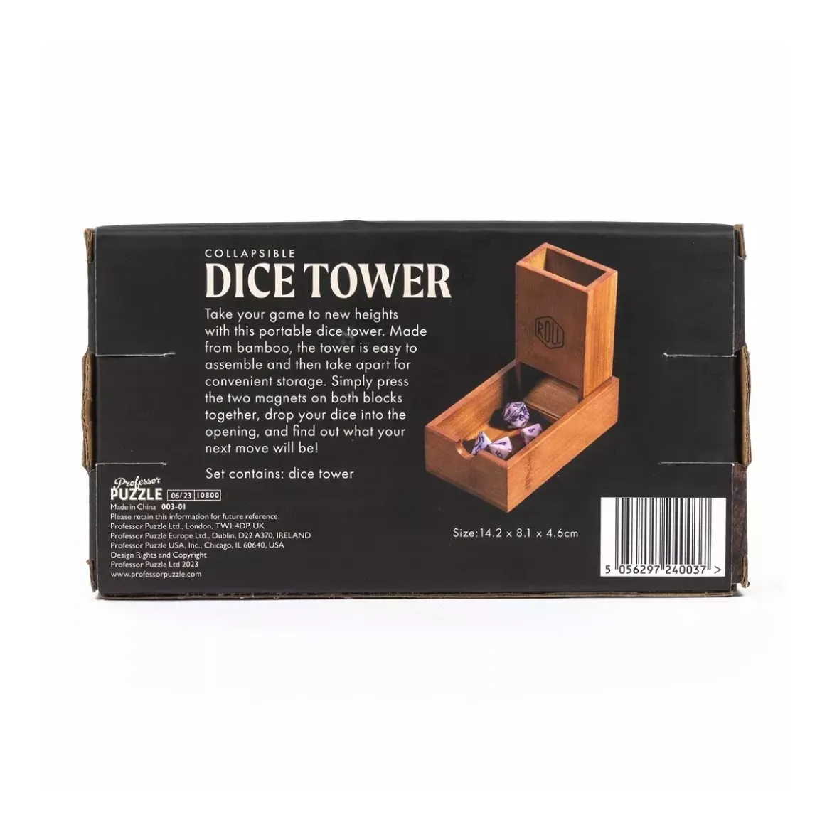 Tour à dés en bois