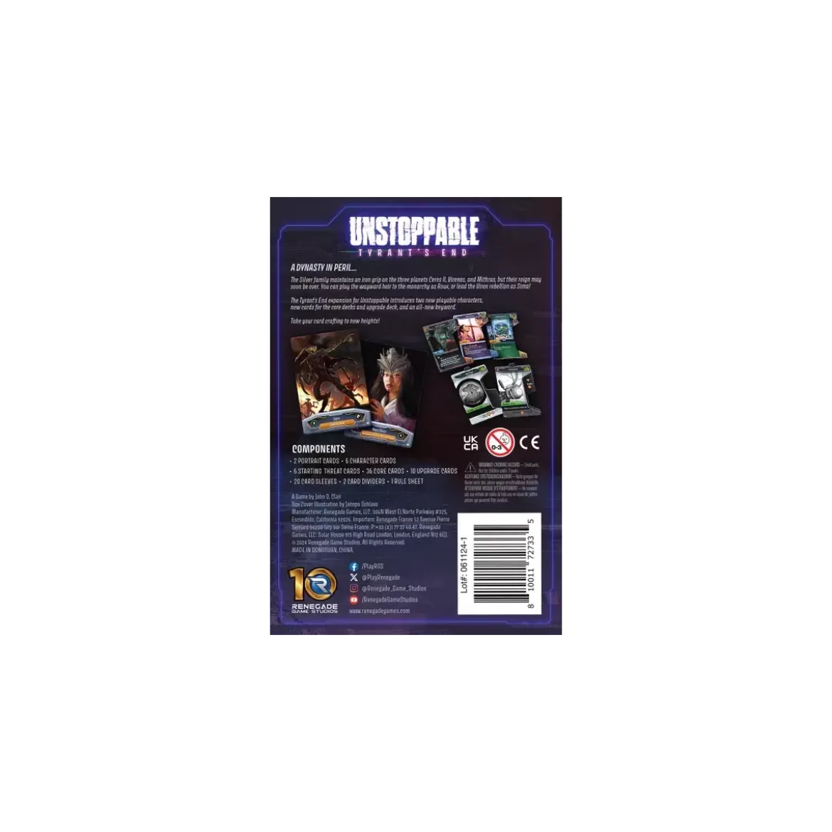 Unstoppable : Tyrants End - Extension - Version Anglaise