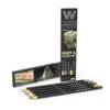 Weathering Watercolor Pencils Set : Dirt & Marks Set - AK Interactive