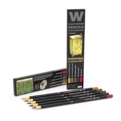 Weathering Watercolor Pencils Set : Chipping & Aging Set - AK Interactive