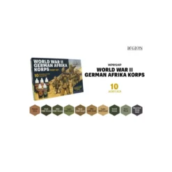 World War II German Afrika Korps Paint Set