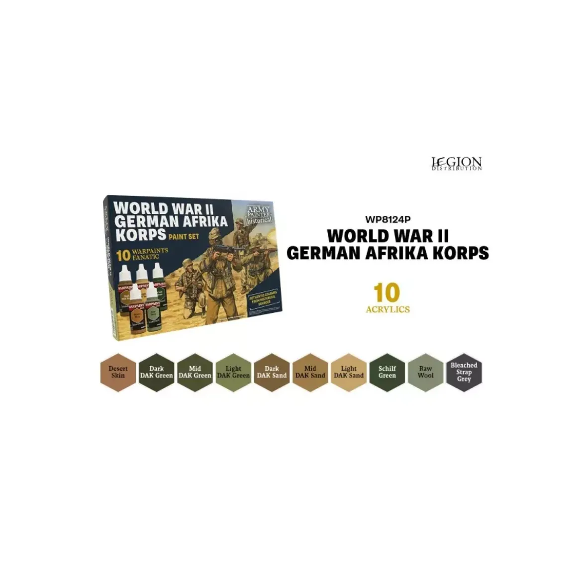 World War II German Afrika Korps Paint Set
