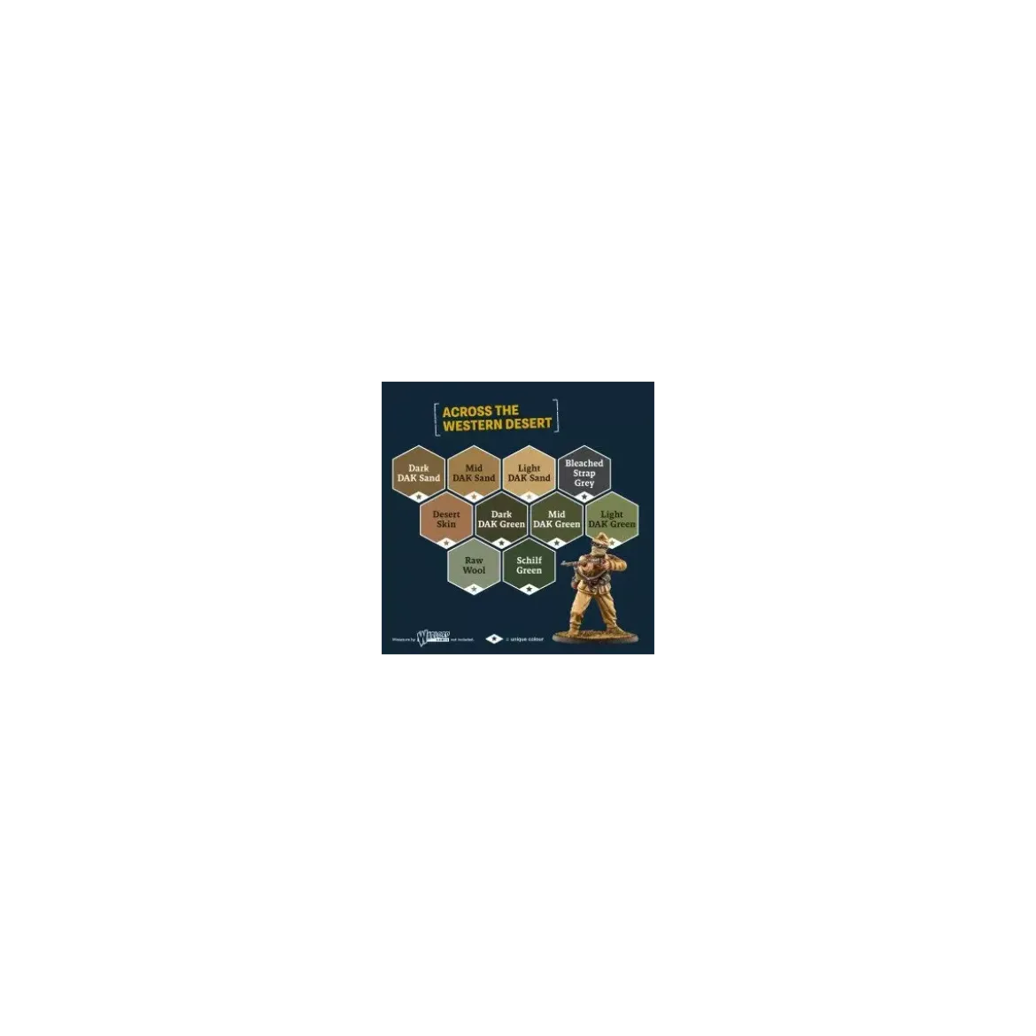 World War II German Afrika Korps Paint Set