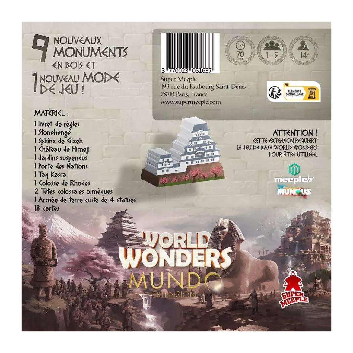 World Wonders : Mundo - Extension